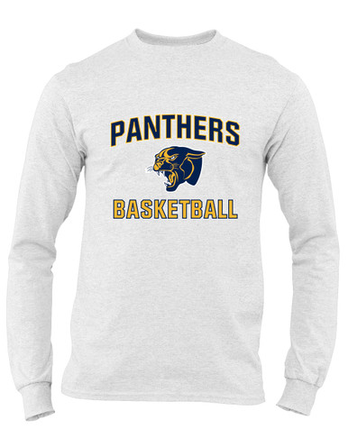 Round Lake Panthers Basketball #1 Men's LS T-Shirt