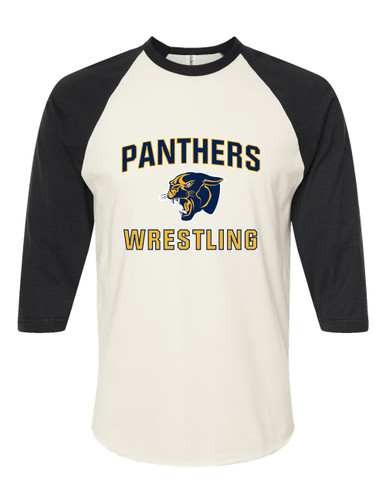 Round Lake Panthers Wrestling Men's Baseball T-Shirt