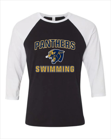 Round Lake Panthers Swimming Women's Baseball T-Shirt