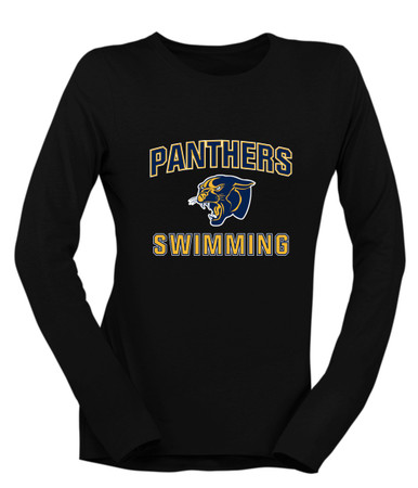 Round Lake Panthers Swimming Women's LS T-Shirt