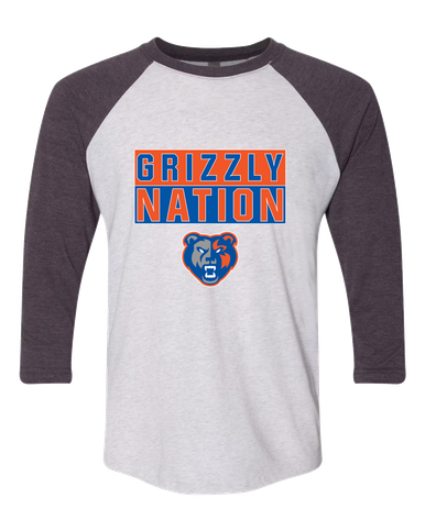 Grand Oaks Grizzlies Nation #1 Women's Baseball T-Shirt