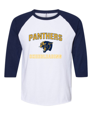 Round Lake Panthers Cheerleading Women's Baseball T-Shirt
