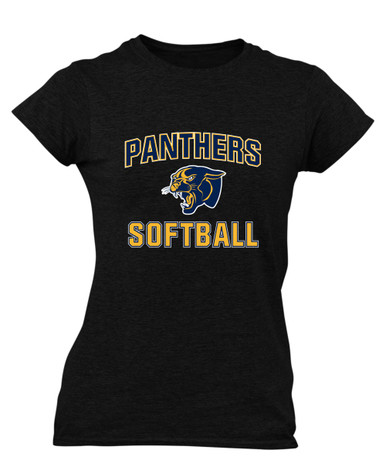Round Lake Panthers Softball #1 Women's Premium SS T-Shirt