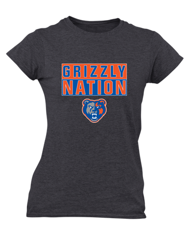 Grand Oaks Grizzlies Nation #1 Women's Premium SS T-Shirt