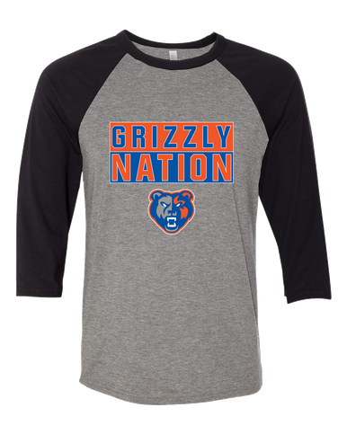 Grand Oaks Grizzlies Nation #1 Men's Baseball T-Shirt