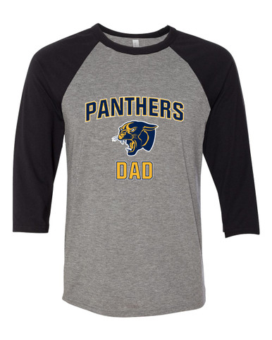 Round Lake Panthers Dad Men's Baseball T-Shirt