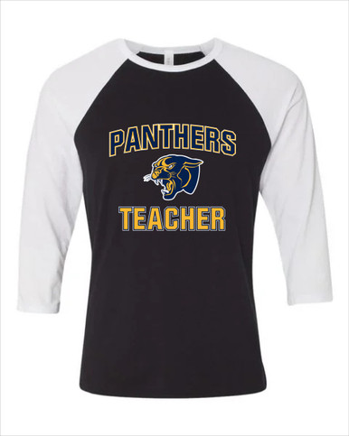 Round Lake Panthers Teacher Men's Baseball T-Shirt