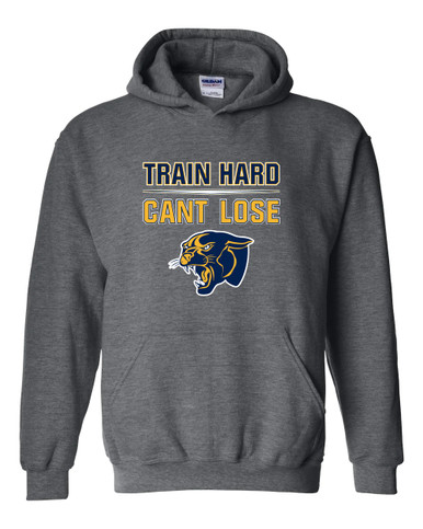 Round Lake Panthers Train Hard, Can't Lose Men's Hoodie