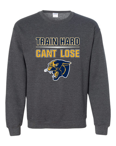 Round Lake Panthers Train Hard, Can't Lose Men's Sweatshirt