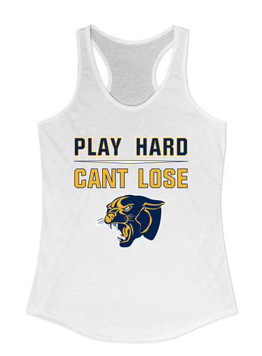Round Lake Panthers Play Hard, Can't Lose Women's Tank Top