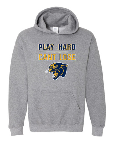 Round Lake Panthers Play Hard, Can't Lose Men's Hoodie