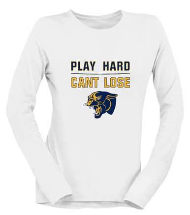 Round Lake Panthers Play Hard, Can't Lose Women's Premium LS T-Shirt