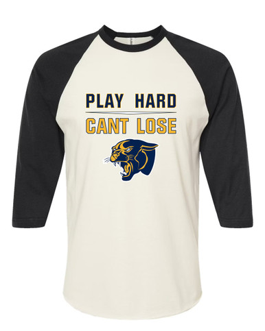 Round Lake Panthers Play Hard, Can't Lose Women's Baseball T-Shirt