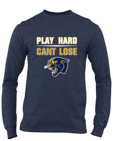 Round Lake Panthers Play Hard, Can't Lose Men's Premium LS T-Shirt