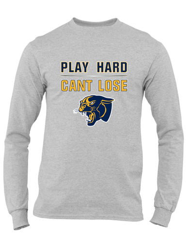 Round Lake Panthers Play Hard, Can't Lose Men's LS T-Shirt