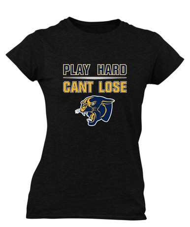 Round Lake Panthers Play Hard, Can't Lose Women's Premium SS T-Shirt
