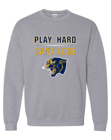 Round Lake Panthers Play Hard, Can't Lose Men's Sweatshirt