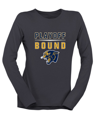 Round Lake Panthers Playoff Bound Women's LS T-Shirt