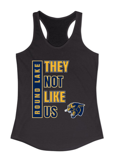 Round Lake Panthers They Not Like Us #1 Women's Tank Top