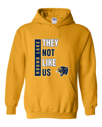 Round Lake Panthers They Not Like Us #1 Men's Hoodie