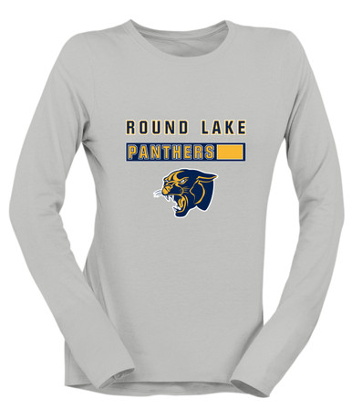 Round Lake Panthers Mascot #7 Women's Premium LS T-Shirt
