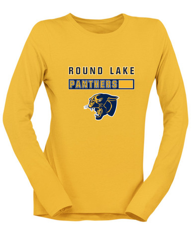 Round Lake Panthers Mascot #7 Women's LS T-Shirt