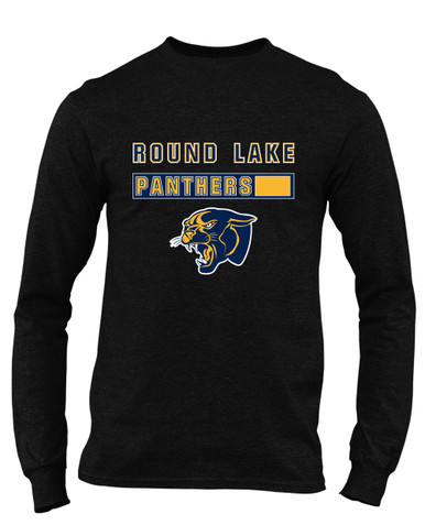 Round Lake Panthers Mascot #7 Men's LS T-Shirt