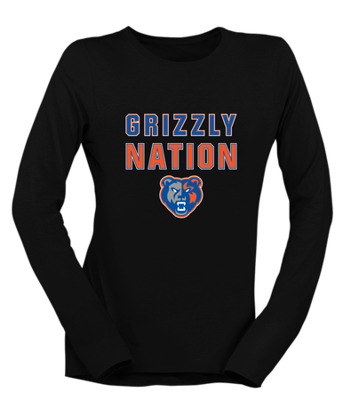 Grand Oaks Grizzlies Nation #2 Women's Premium LS T-Shirt