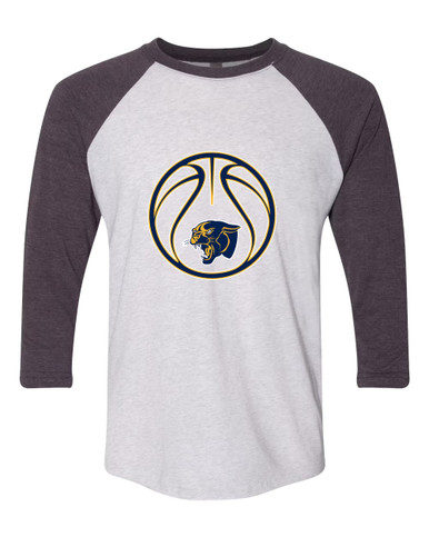 Round Lake Panthers Basketball #2 Men's Baseball T-Shirt