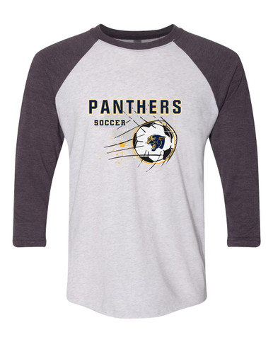 Round Lake Panthers Soccer #2 Women's Baseball T-Shirt