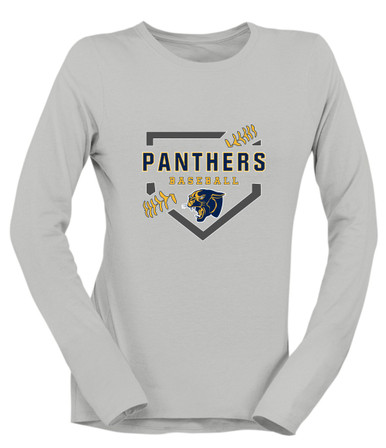 Round Lake Panthers Baseball #2 Women's Premium LS T-Shirt