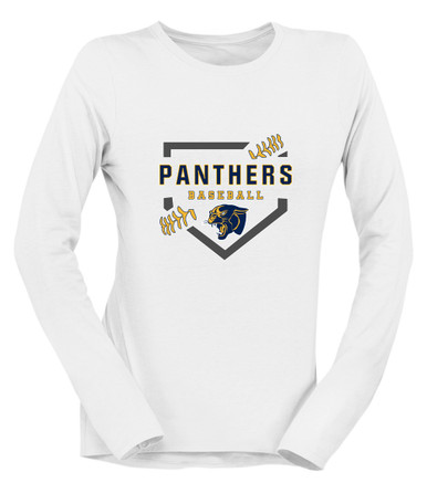 Round Lake Panthers Baseball #2 Women's LS T-Shirt