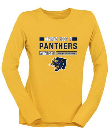 Round Lake Panthers Mindset Women's LS T-Shirt