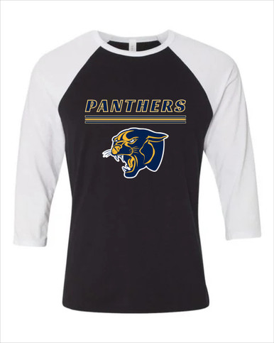 Round Lake Panthers Mascot #8 Men's Baseball T-Shirt