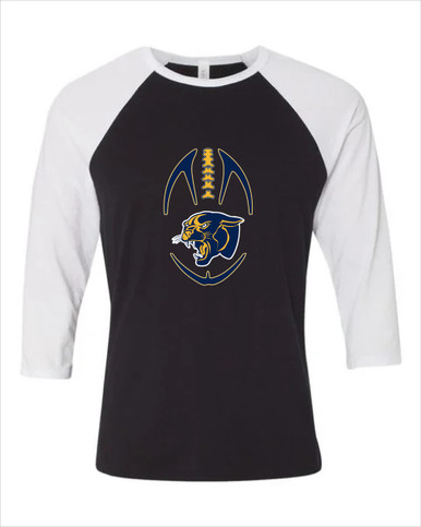 Round Lake Panthers Football #4 Women's Baseball T-Shirt