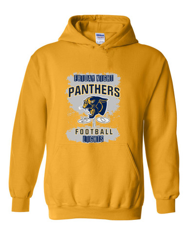 Round Lake Panthers Football #6 Men's Hoodie