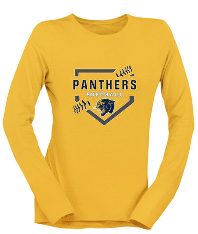 Round Lake Panthers Softball #2 Women's LS T-Shirt