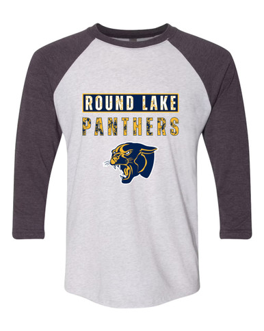 Round Lake Panthers Mascot #9 Men's Baseball T-Shirt