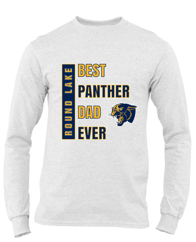 Round Lake Panthers Best Panther Dad Men's Premium LS T-Shirt