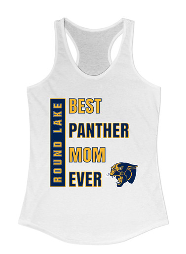 Round Lake Panthers Best Panther Mom Women's Tank Top