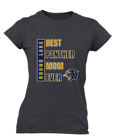 Round Lake Panthers Best Panther Mom Women's SS T-Shirt
