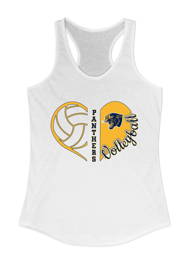 Round Lake Panthers Heart Volleyball Women's Tank Top