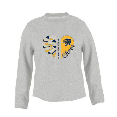 Round Lake Panthers Heart Cheer Women's Sweatshirt