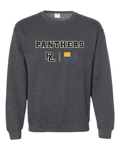 Round Lake Panthers RL Script Team Colors Flag Men's Sweatshirt