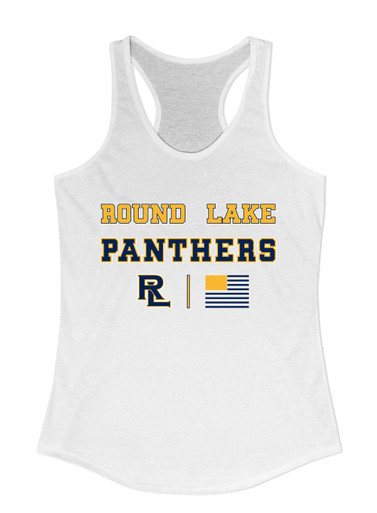 Round Lake Panthers RL Script Spirit Flag Women's Tank Top