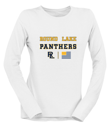 Round Lake Panthers RL Script Spirit Flag Women's Premium LS T-Shirt