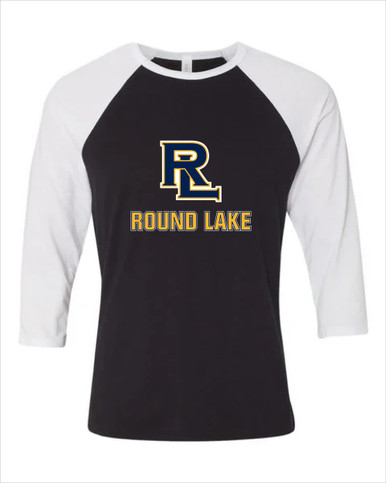 Round Lake Panthers RL Script Mascot #2 Women's Baseball T-Shirt
