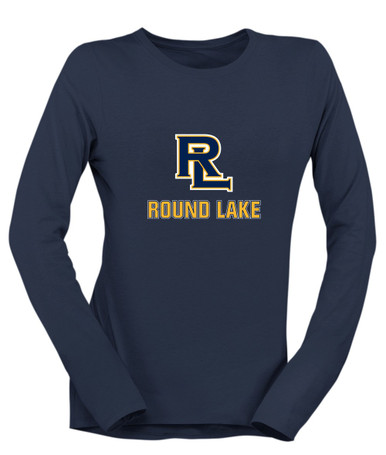 Round Lake Panthers RL Script Mascot #2 Women's LS T-Shirt
