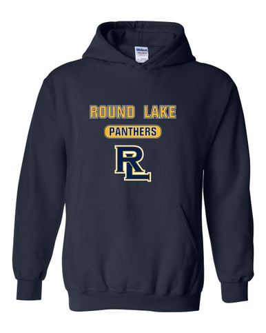 Round Lake Panthers RL Script Mascot #3 Men's Hoodie