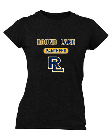 Round Lake Panthers RL Script Mascot #3 Women's SS T-Shirt